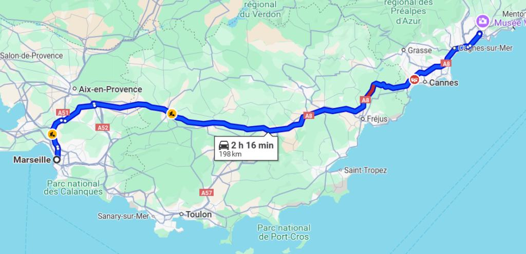 VTC Marseille - Nice